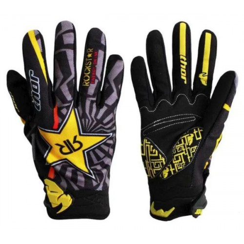 Мотоперчатки THOR ROCKSTAR Black Yellow L