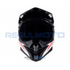 Шлем KIOSHI Holeshot 803 кроссовый (Черный/ красный/ белый, L)