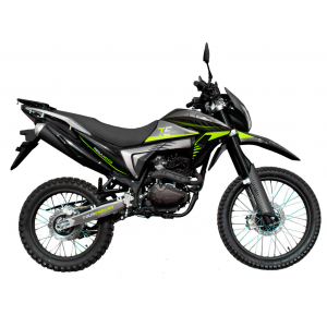 Мотоцикл Regulmoto TE (Tour Enduro) PR, 6 скоростей (Черный/ зеленый  200087-1)