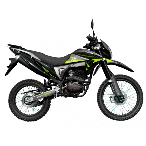 Мотоцикл Regulmoto TE (Tour Enduro) PR, 6 скоростей (Черный/ зеленый 200087-1)