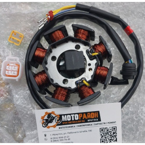 Статор генератора PR300, PR300PRO 8 катушек, 4 провода
