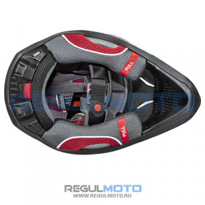 Шлем Kioshi TR кроссовый (H637) (Черный/ белый / красный, L, 111333-2)
