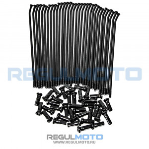 Спицы Athlete PRO, CR-Z, ZR 2024, Sport Pro 2024 18" (192х165х4, 195х162х4) комплект 32шт (Черный, ,