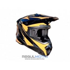 Шлем KIOSHI Holeshot 801 кроссовый (Черный/ желтый, L, 304171-15)