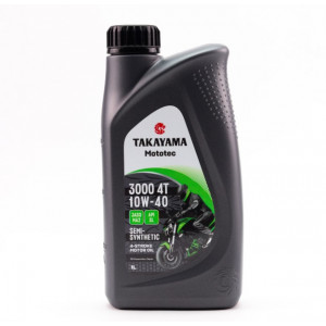 Присадка моторная полусинтетическая 4-х тактная 1 л. Takayama Mototec 3000 4T SAE 10W-40 A