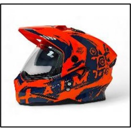 Шлем детский AiM JK802Y Orange/Blue, Y/S