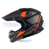 Шлем KIOSHI Holeshot 803 кроссовый (Черный/ серый/ оранжевый, L)
