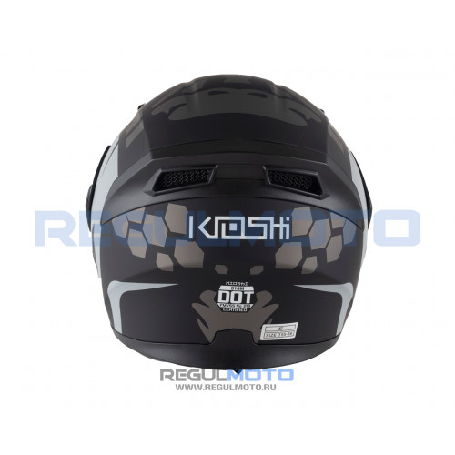 Шлем KIOSHI Tourist 902 модуляр (Черный/ серый, M, 102288-42)