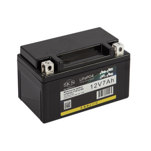 Аккумулятор для мототехники SKN LiFePO4 YTX7A-BS (12V/7Ah/105A) [UTX7A-BS, CT
1207, MT 1207]