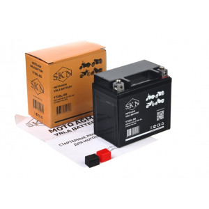 Аккумулятор стартерный для мототехники SKN YTX5L-BS (12V/5Ah/80A) [UTX5L-BS, CT1205, YT5L-BS]