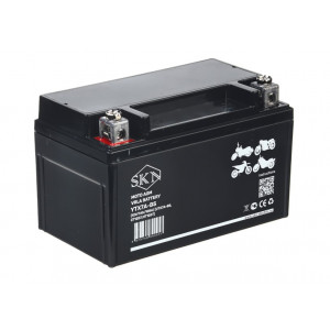Аккумулятор стартерный для мототехники SKN YTX7A-BS (12V/7Ah/105A) [UTX7A-BS, CT 1207, MT 1207]