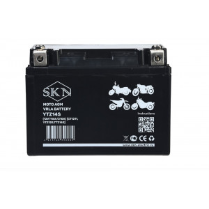 Аккумулятор стартерный для мототехники SKN YTZ14S (12V/11Ah/210A) [CT 1211, YTZ12S,TTZ14S]