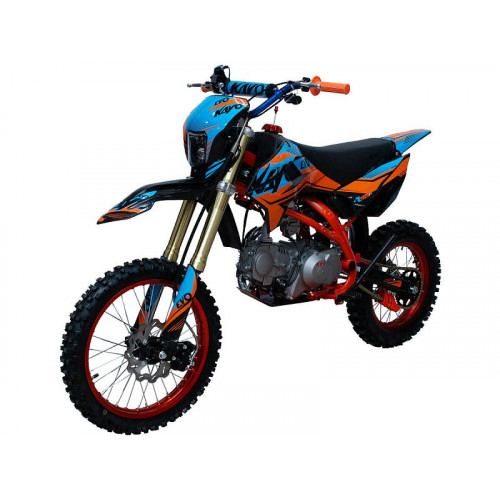 Питбайк KAYO EVOLUTION K125EM 17/14 KRZ (механ. сцепл., эл. стартер 2024 г.) (, заводская упаковка,